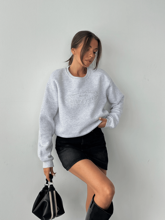 Hopeful Nakış Sweat - Gri