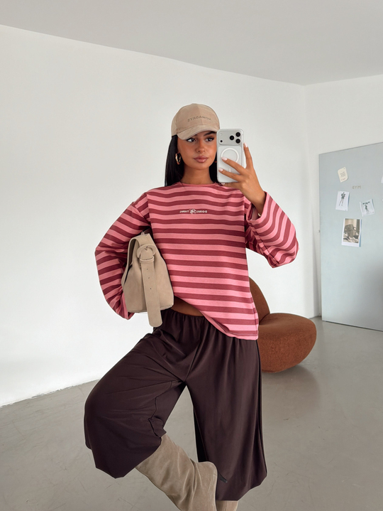 Doing Nakışlı Sweatshırt - Gül Kurusu