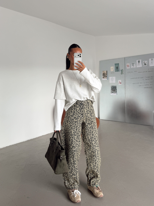 Modal Birleşik Sweat - Gri