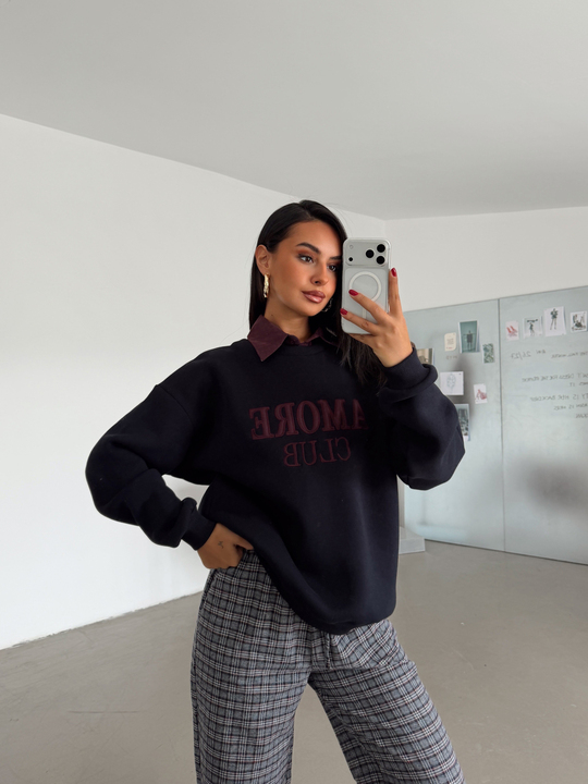 Gömlek Detay Amore Sweat - Lacivert