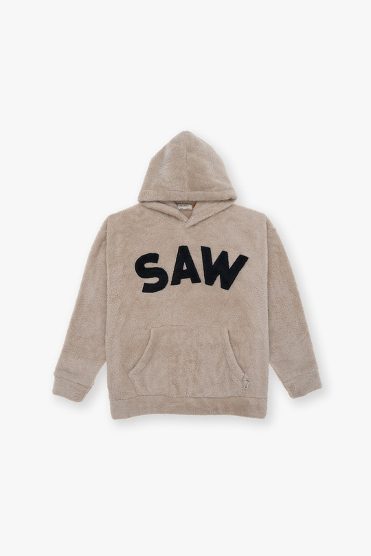 Time Of Choose Oversize Welsoft Sweatshirt Kadın Açık Bej