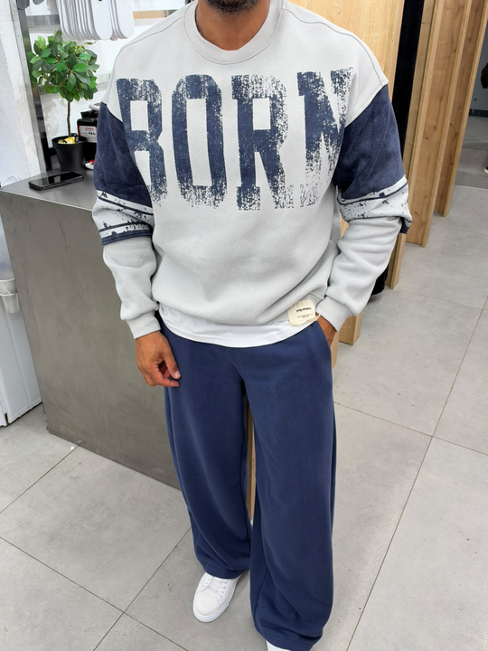 Vamos Yıkamalı Sweatshirt Gri