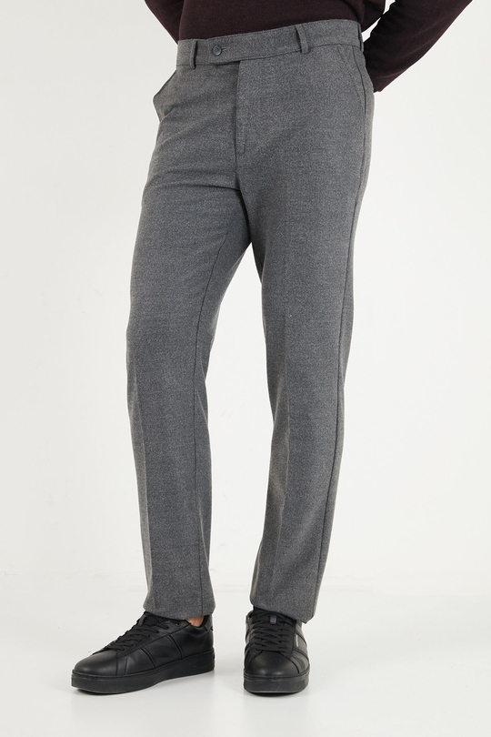 Normal Bel Regular Fit Düz Paça Erkek Pantolon 6843703 GRİ