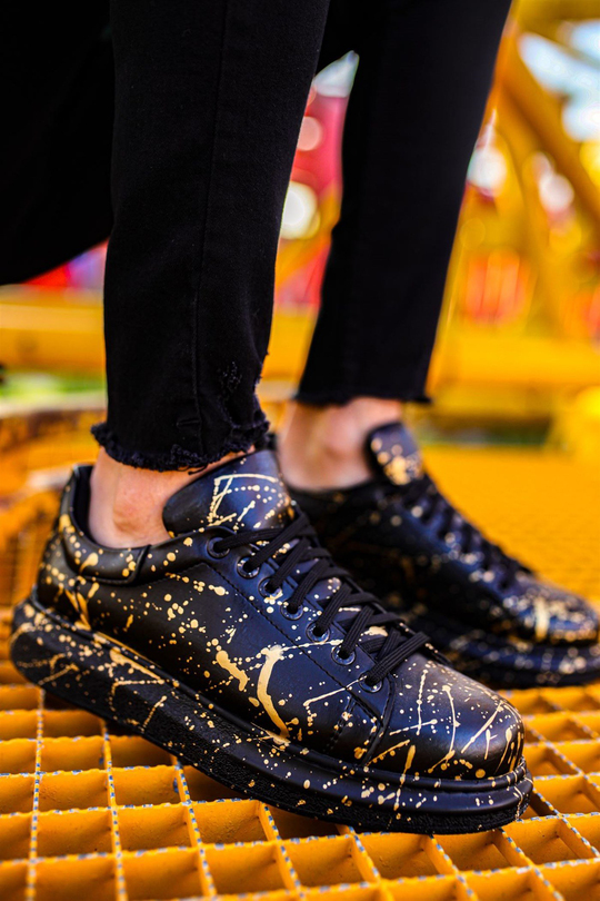 Gold hip hop shoes sale