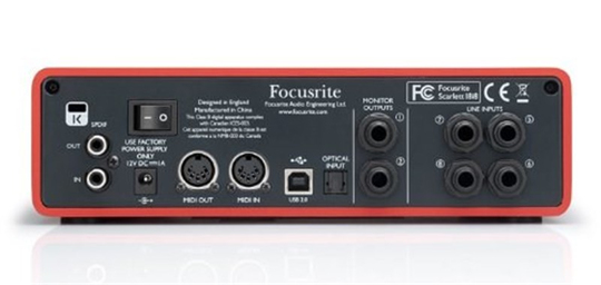 Focusrite Scarlett 18i8 USB 18 Giriş 8 Çıkışlı Ses Kartı