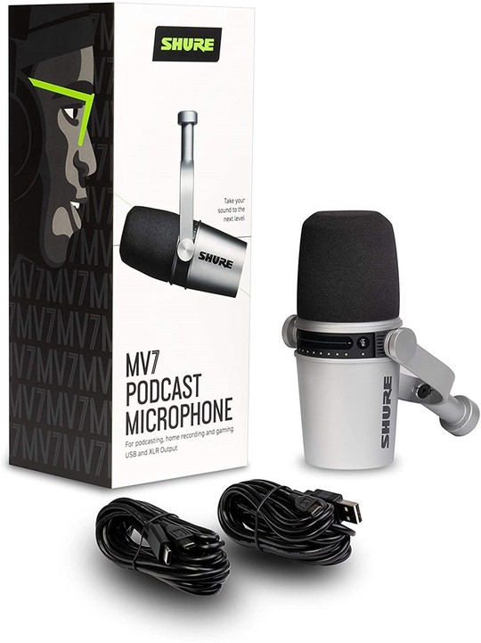 SHURE MV7+ PODCAST MICROPHONE 美品 Shure MV7X, Professional Podcast Microphone, Dynamic Audio