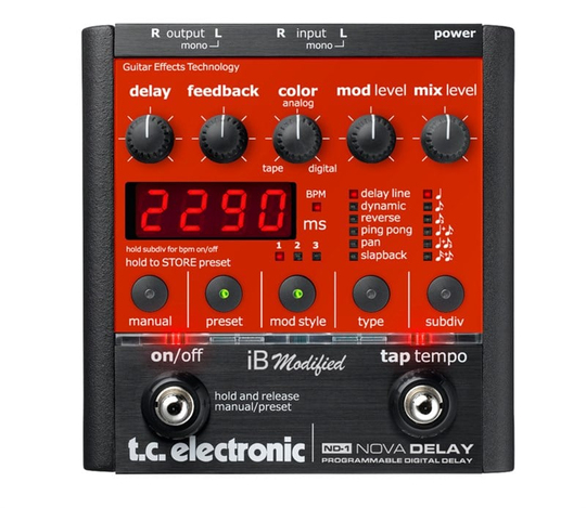 ギター TC Electronic ND-1 TC Electronic ND-1 Nova Delay Pedal Fiyatı ve Özellikleri
