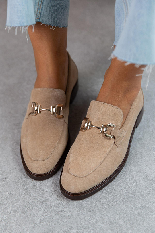 JİLL BEJ SÜET LOAFER BEJ
