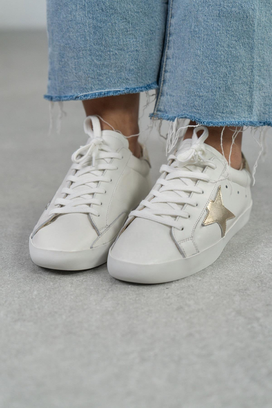 STAR BEYAZ - ALTIN SNEAKER ALTIN