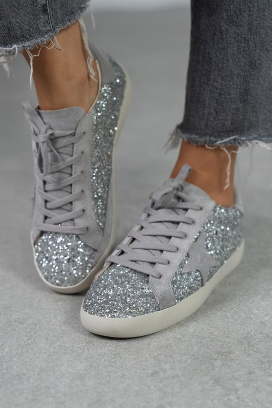 STAR GRİ SİMLİ SNEAKER GRİ