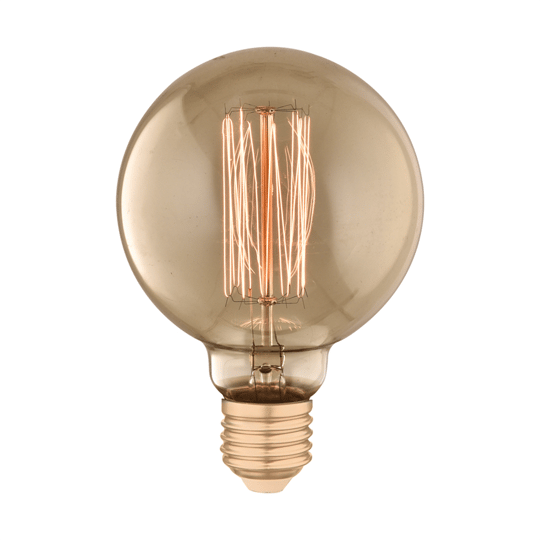 Led Lamp 40W 220V E27 Edison Rustik Halojen Ampul G95-40 - Nevo Aydınlatma