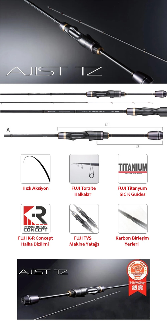 ロッド AJIST TZ 69/SL Tailwalk Ajist TZ 69 | Fishing Zone
