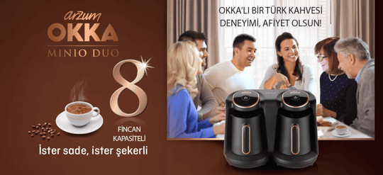Arzum Okka Minio Duo OK006 Bakır Türk Kahve Makinesi | Enplus