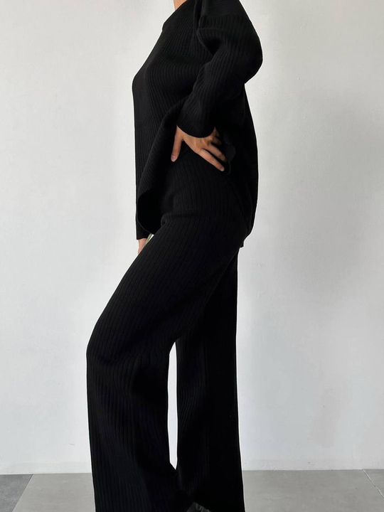 Bisiklet Yaka Fitilli Takım 4004 Siyah