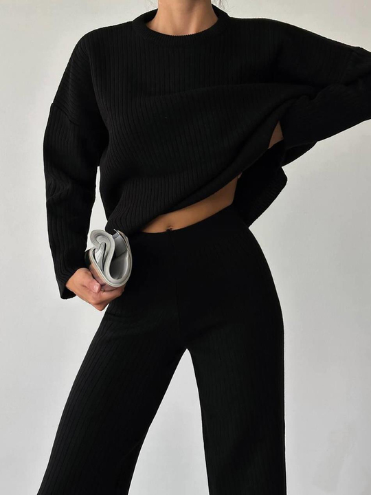 Bisiklet Yaka Fitilli Takım 4004 Siyah