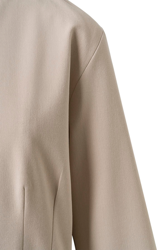 Bej Pile Detay Çıtçıtlı Ceket BEJ