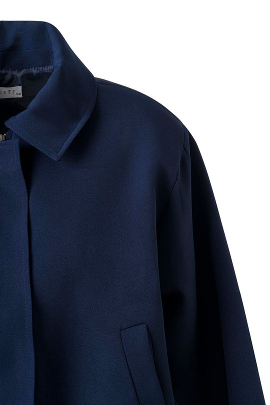 Lacivert Vatkalı Kısa Bomber Ceket LACİVERT