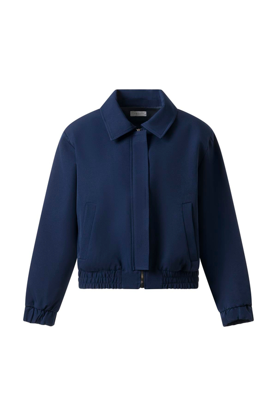 Lacivert Vatkalı Kısa Bomber Ceket LACİVERT