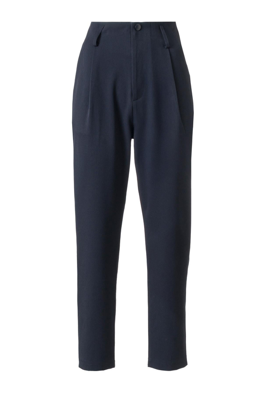 Lacivert Yüksek Bel Carrot Pantolon LACİVERT