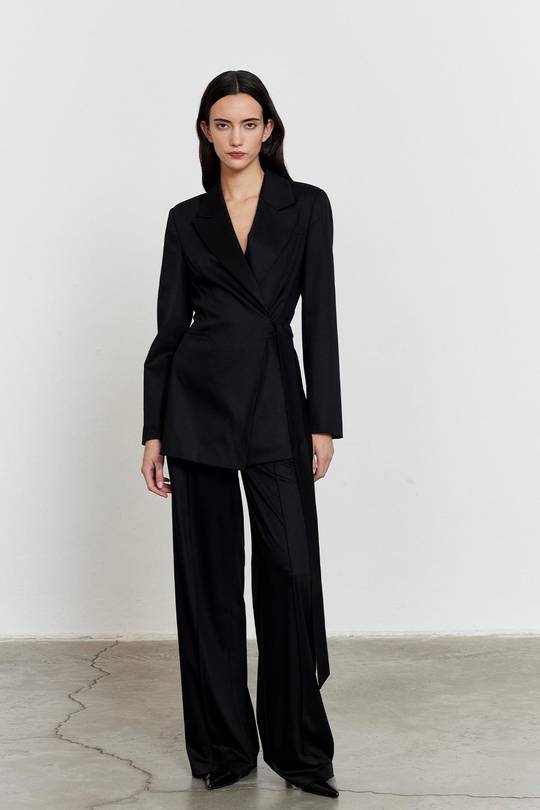 Limited Edition Kuşaklı Ceket Siyah