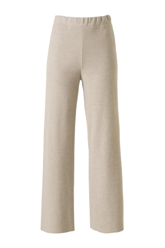 Şardonlu Kolsuz Bluz Pantolon Takım Bej