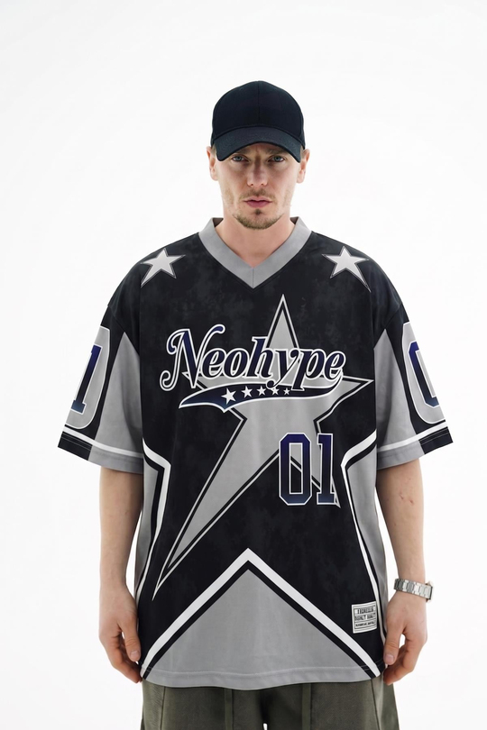 Neohype Baskılı Oversize Forma Tshirt JC01 26Y159