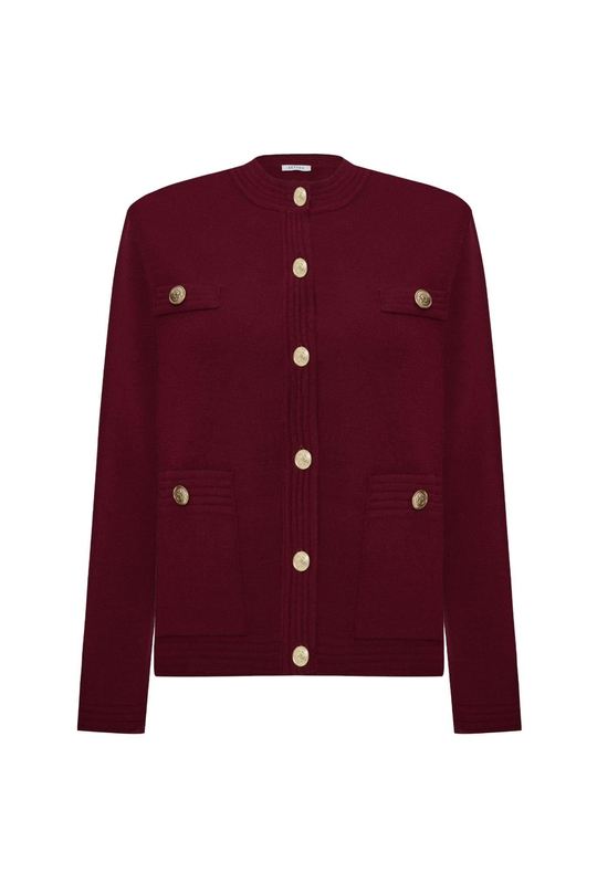 LIL TRİKO HIRKA BORDO
