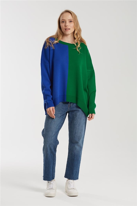 Avrile 2 Renkli Triko Kazak BENETTON A91946-S