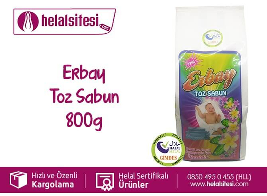 Erbay Toz Sabun 800 Gr helalsitesi.com