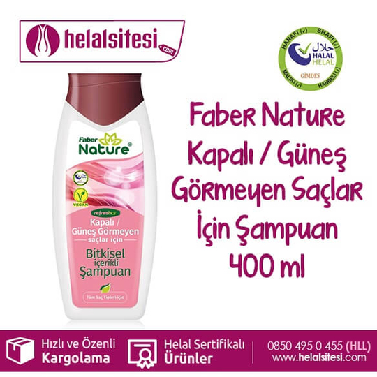 Naturex Kapalı / Güneş Görmeyen Saçlar İçin Şampuan 400Ml helalsitesi.com