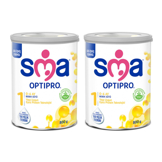SMA Optipro 1 Probiyotik 0 - 6 Ay Bebek Sütü 800 gr x2 - Daffne