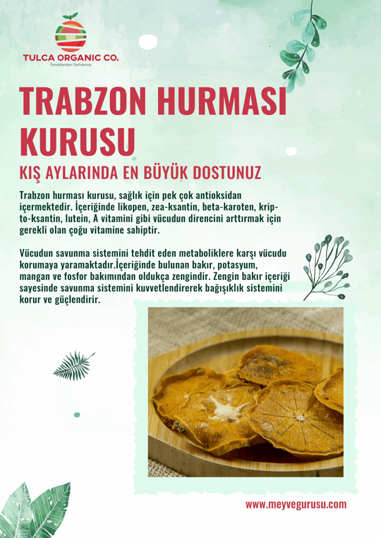 1 kg Trabzon Hurması (1 kg Anamur Muzu Hediyeli)