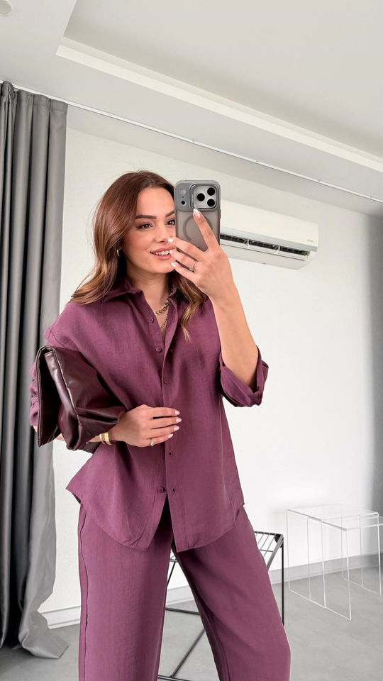 Reyna Gömlek Pantolon Takım