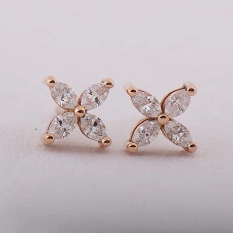 24 carat diamond sale earrings