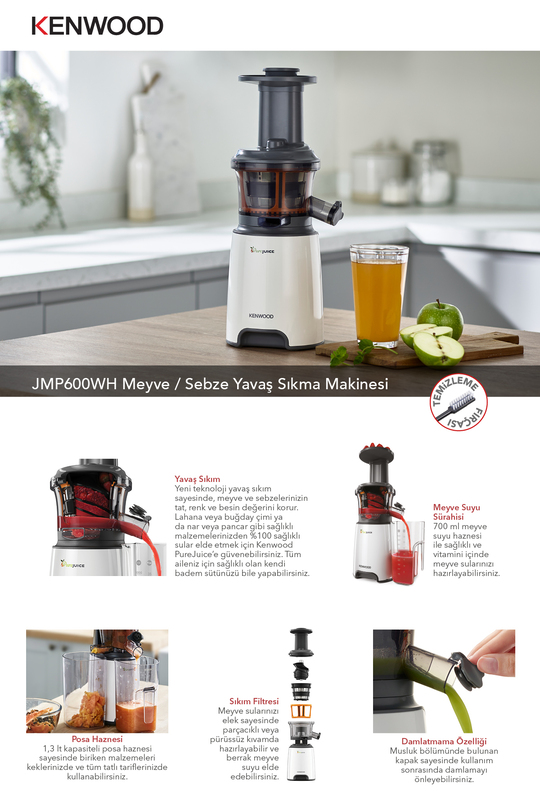 Kenwood JMP600WH 150 W Katı Meyve Sıkacağı - Fiyatı