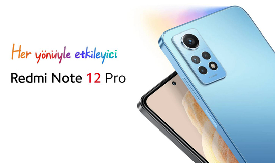 Xiaomi Redmi Note 12 Pro 5G 256GB 8GB Ram Mavi Fiyatları