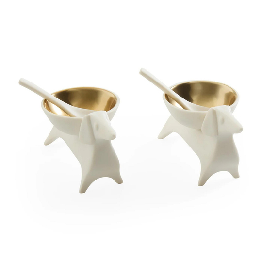 Jonathan Adler - Dachshund Tuzluk & Karabiberlik Set