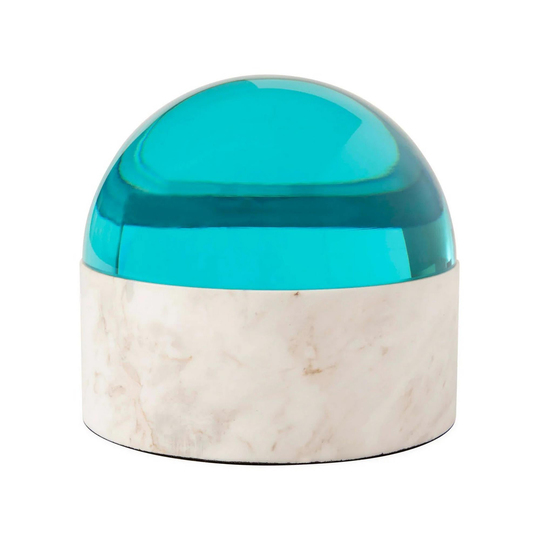 Jonathan Adler - Globo Medium Kapaklı Kutu Mavi