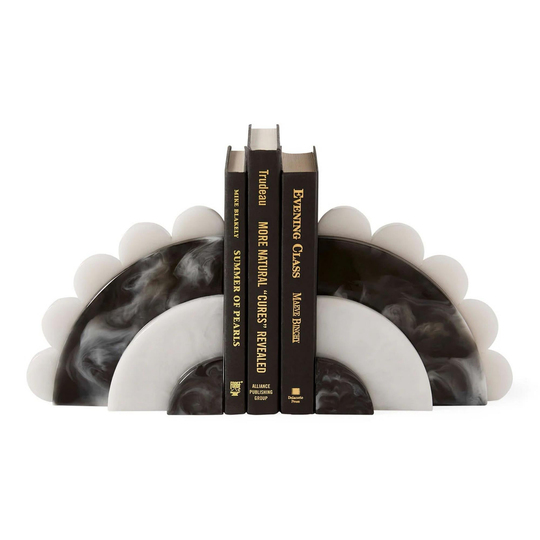 Jonathan Adler - Mustique Siyah Beyaz Kitap Tutucu