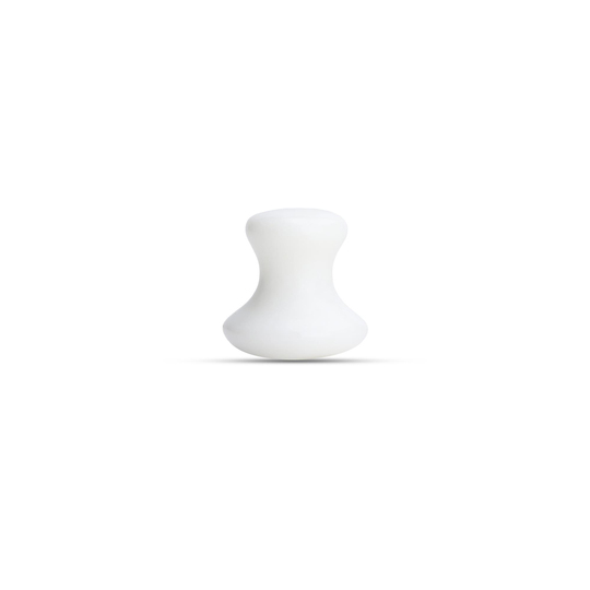 Beyaz Doğal Masaj Taşı (Mantar Gua Sha)
