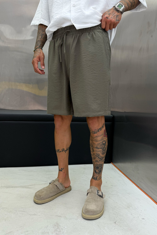 Haki MODAL KUMAŞ OVERSIZE ŞORT