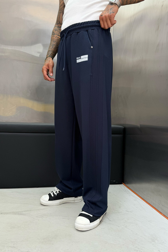 Lacivert HERO BASKI BAGGY EŞOFMAN ALTI
