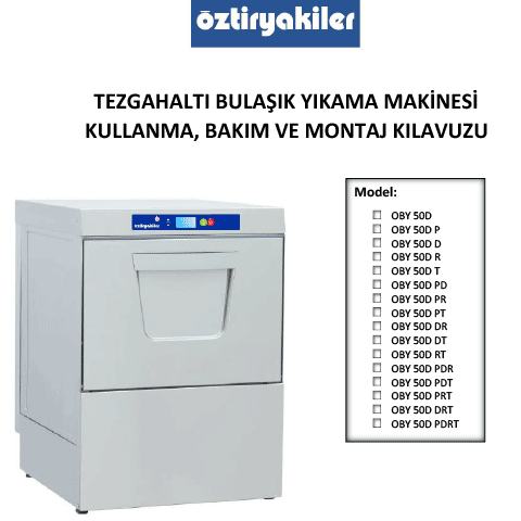 Öztiryakiler Bulaşık Makinası Elektronik Panel OBY 500 D Plus | iles.com.tr
