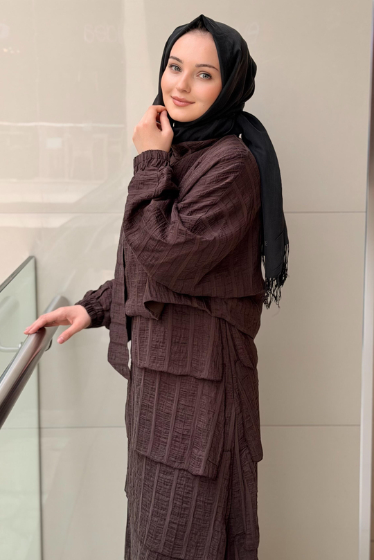 Missemramiss Piano Bluz Elbise İkili Set Takım