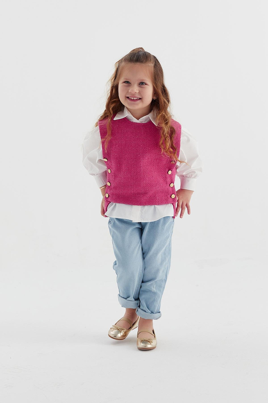 Adel Kids Süveter Fuşya