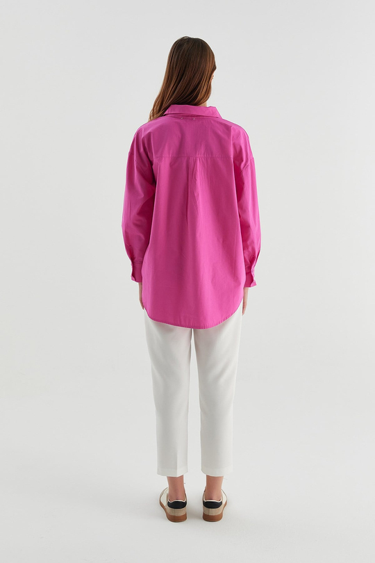 Basic Gömlek Fuşya