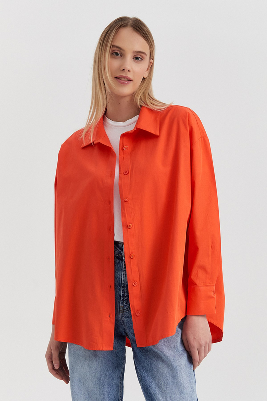 Basic Gömlek Nar Çiçeği