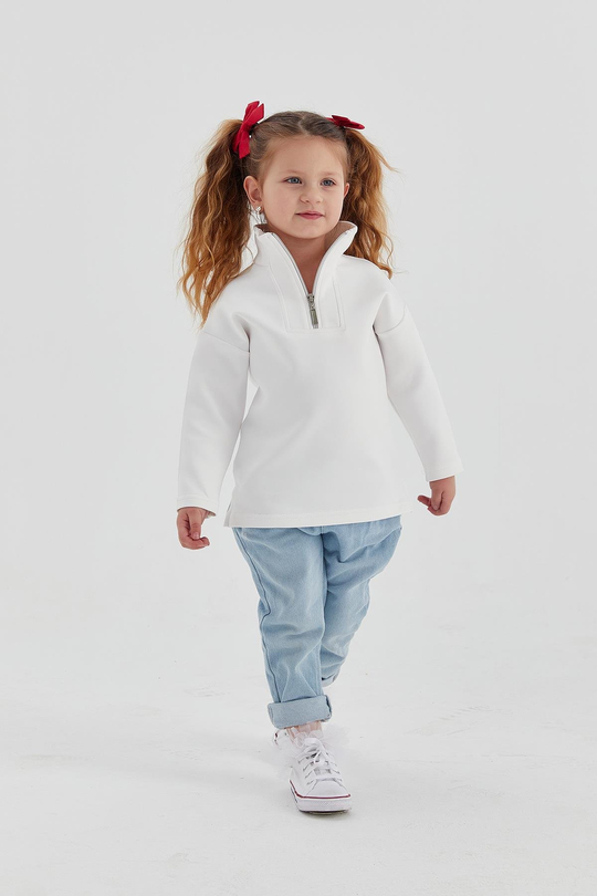 Çocuk Scuba Sweat Beyaz