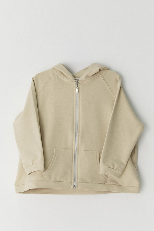 Çocuk Sweat Hırka Vizon