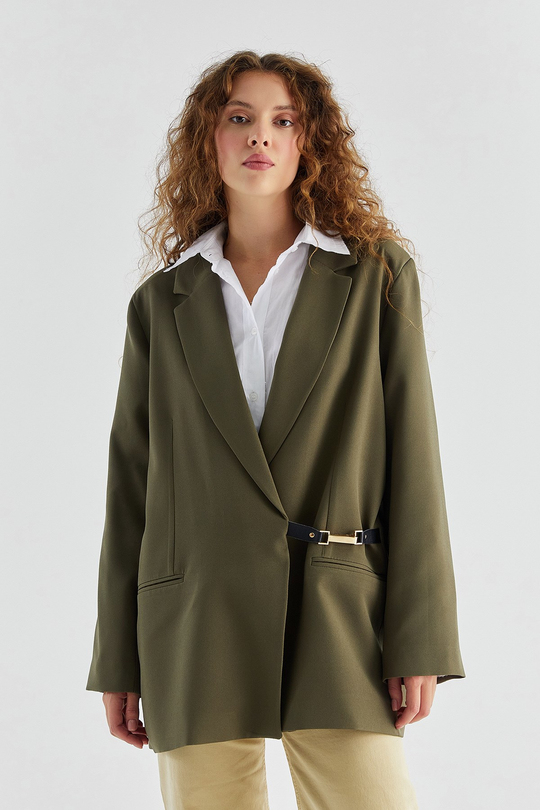 Ester Blazer Ceket Haki